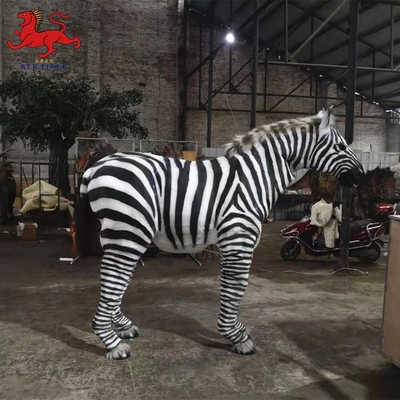 Kontrol Manual Zebra Animatronic Realistis Disesuaikan Tersedia