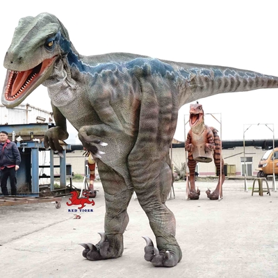 Kostum Dinosaurus Realistis Animatronik / Kostum Raptor Dewasa Untuk Luar Ruang