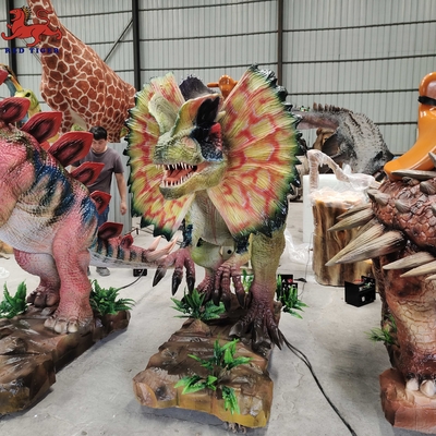 Theme Park Dinosaur Park Rides, Wahana Dinosaurus Berjalan Buatan