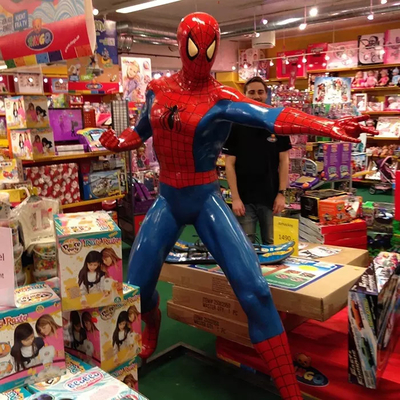 Patung Fiberglass Marvel Spider Man Patung Spiderman Ukuran Hidup