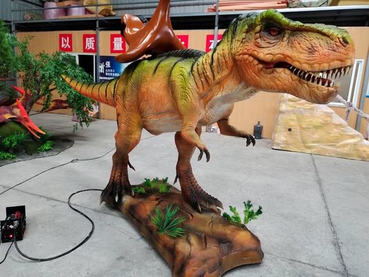 Anak-anak taman bermain Dinosaur Animatronic Ride Gerakan Untuk atraksi taman hiburan