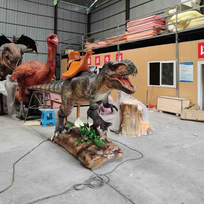 Suara yang disesuaikan Animatronic Dinosaur Ride Untuk pusat hiburan
