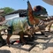Peralatan Taman Bertema Model Dinosaurus Animatronik Realistis Patung Dilophosaurus
