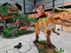 Pusat Perbelanjaan Panjang Disesuaikan Naik Pertunjukan Dinosaurus Berjalan Realistis