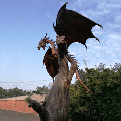 Adventure Park 3D Patung Dinosaurus Fiberglass Naga Barat Kustom