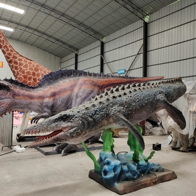 Petualangan Tema Taman Hiburan Mosasaurus dinosaurus Model Animasi Seni Gerak Ukuran Hidup 3d Dinosaurus