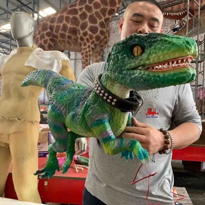 Museum Boneka Tangan Dino / Boneka Dinosaurus Bayi Realistis Bersertifikat RoHS