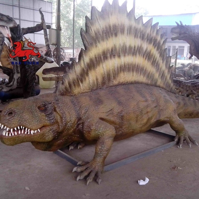 Beli Sunproof Realistic Animatronic Dinosaur 4m Dimetrodon Statue Untuk Theme Park online manufacture