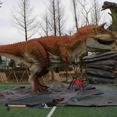Beli Peralatan Taman Bertema Model Dinosaurus Animatronik Realistis Patung Carnotaurus online manufacture