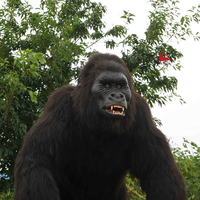 Hewan Animatronik Realistis Luar Ruangan Gorilla Model Warna Alami