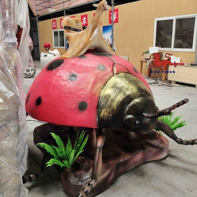Theme Park Model Kepik Animatronik Realistis Warna Alami