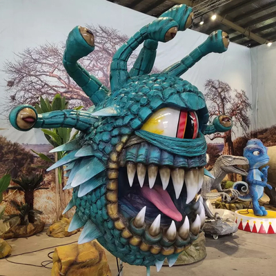 Buatan Tangan Manusia Hidup Animatronic Dragons Simulasi Melihat Patung Dengan Gerakan