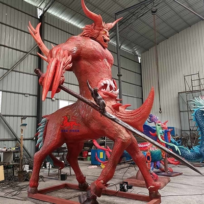 Beli Hewan Animatronik Realistis Besar Makhluk Mitos Tiongkok Kuno Chi You online manufacture