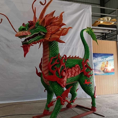 Beli Boneka Alat Peraga Hewan Realistis Untuk Dipekerjakan Dengan Kustomisasi Gerakan Dan Suara Qilin online manufacture
