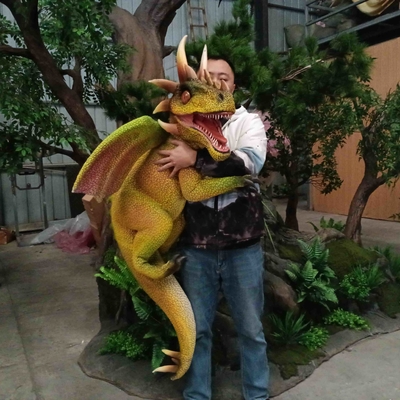 Kontrol Tangan Baby Animatronic Dinosaur Fly Dragon Puppet