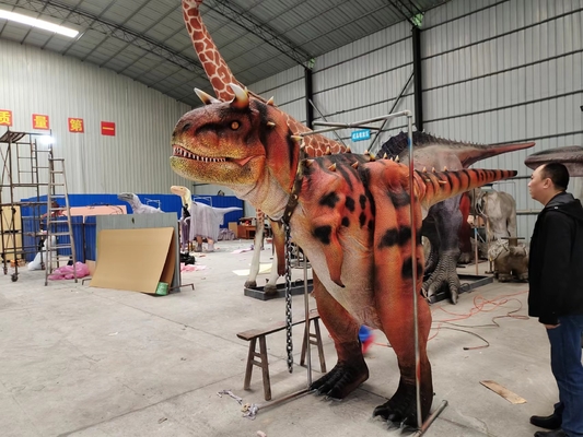 Model Kostum Dinosaurus Kaki Tersembunyi Carnotaurus Dewasa