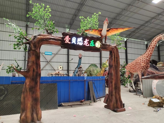 Beli Dinosaurus Paling Realistis yang Disesuaikan Untuk Gerbang Pintu Masuk Taman online manufacture