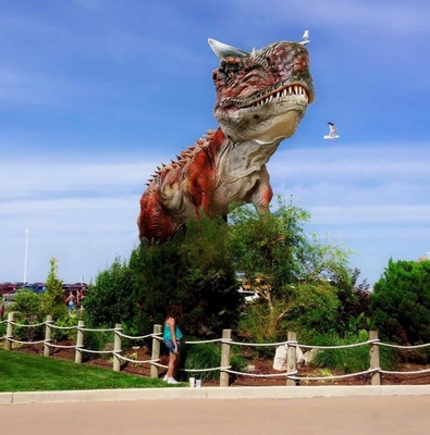 Beli Remote Control / Sensor Monitor Robot Dinosaurus Realistis Taman Hiburan Baterai isi ulang online manufacture