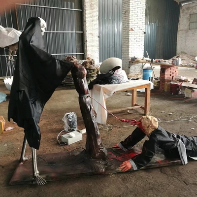 Horror Animasi Haunted Halloween Dekorasi Mansion Yard Party ukuran hidup yang disesuaikan