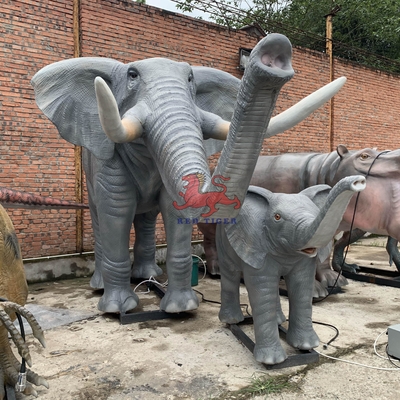 Beli Taman hiburan Realistis Animatronik Hewan Ukuran Hidup Gajah Disesuaikan online manufacture