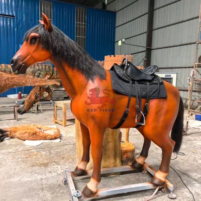Beli Kids Playground Animatronic Horse Ride For Theme Park Attractions online manufacture