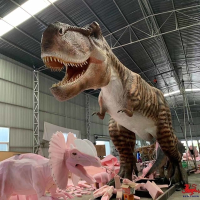 Good price Dinosaurus Animatronik Realistis Seukuran 15m Jurassic Park T Rex Dinosaur on line