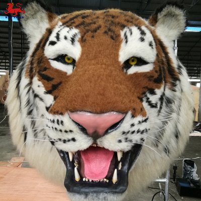 Harga yang bagus Wall Mounted Animatronic Realistic Tiger Head Artificial Type on line
