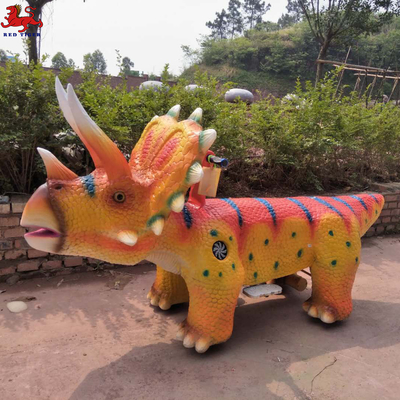 Harga yang bagus 220V Animatronic Dinosaur Ride Kecepatan Usia Anak Dapat Disesuaikan on line
