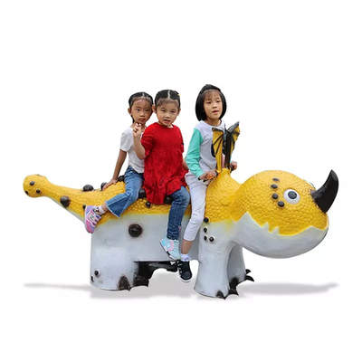 Harga yang bagus 2m Animatronic Dinosaur Ride Remote Control Untuk Taman Hiburan on line