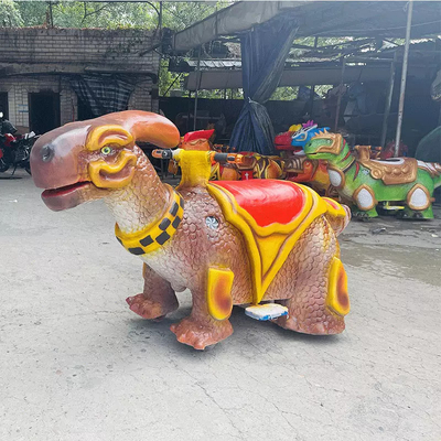Harga yang bagus Animatronic Dinosaur Theme Park Rides Snowproof Shape Disesuaikan on line