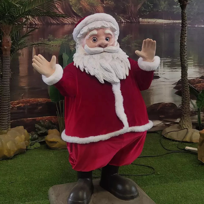Harga yang bagus Indoor Animated Father Christmas Life Size Dekorasi Santa Claus Model on line