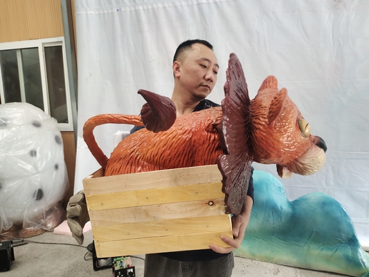 Harga yang bagus Panjang Kustom Dinosaurus Realistis Pesta Cosplay Prop Silicone Dragon Boneka Tangan Dalam Warna Kustom on line