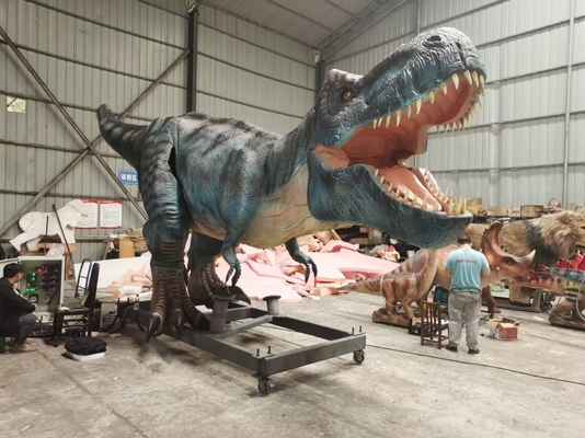 Harga yang bagus Tahan Cuaca Realistis Animatronik Dinosaurus T-rex Servo Motors Dinosaurus Berbagai Gerakan on line