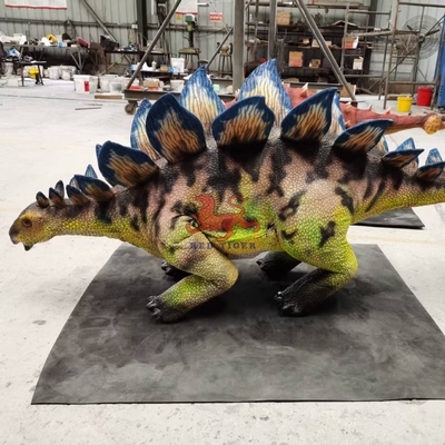 Animatronik baru yang realistis Remote Control Robot berjalan Dinosaurus Stegosaurus Robot anjing