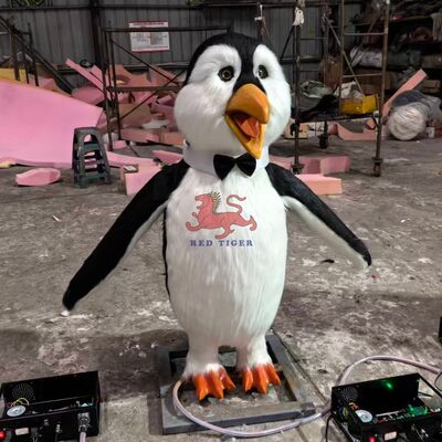 Harga yang bagus Taman Hiburan Animatronik Natal Bernyanyi Kartun Penguin untuk dijual on line