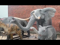 Theme Park Dinosaurus Animatronik Realistis Carnotaurus Dengan Gerakan Dan Kustomisasi Suara