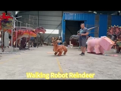 Robot Hewan Rusa Robot Anjing Berjalan dengan Kendali Jarak Jauh Animatronik Realistis Baru