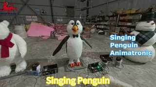Kegembiraan Animatronik Penguin Bernyanyi untuk Taman